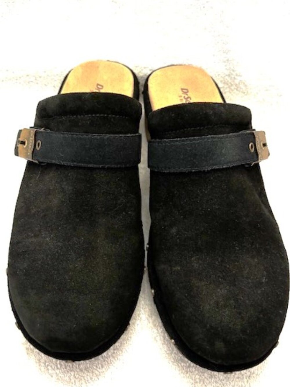 Dr. Scholl's Original Flex black suede clogs NWOT Size 8-1/2